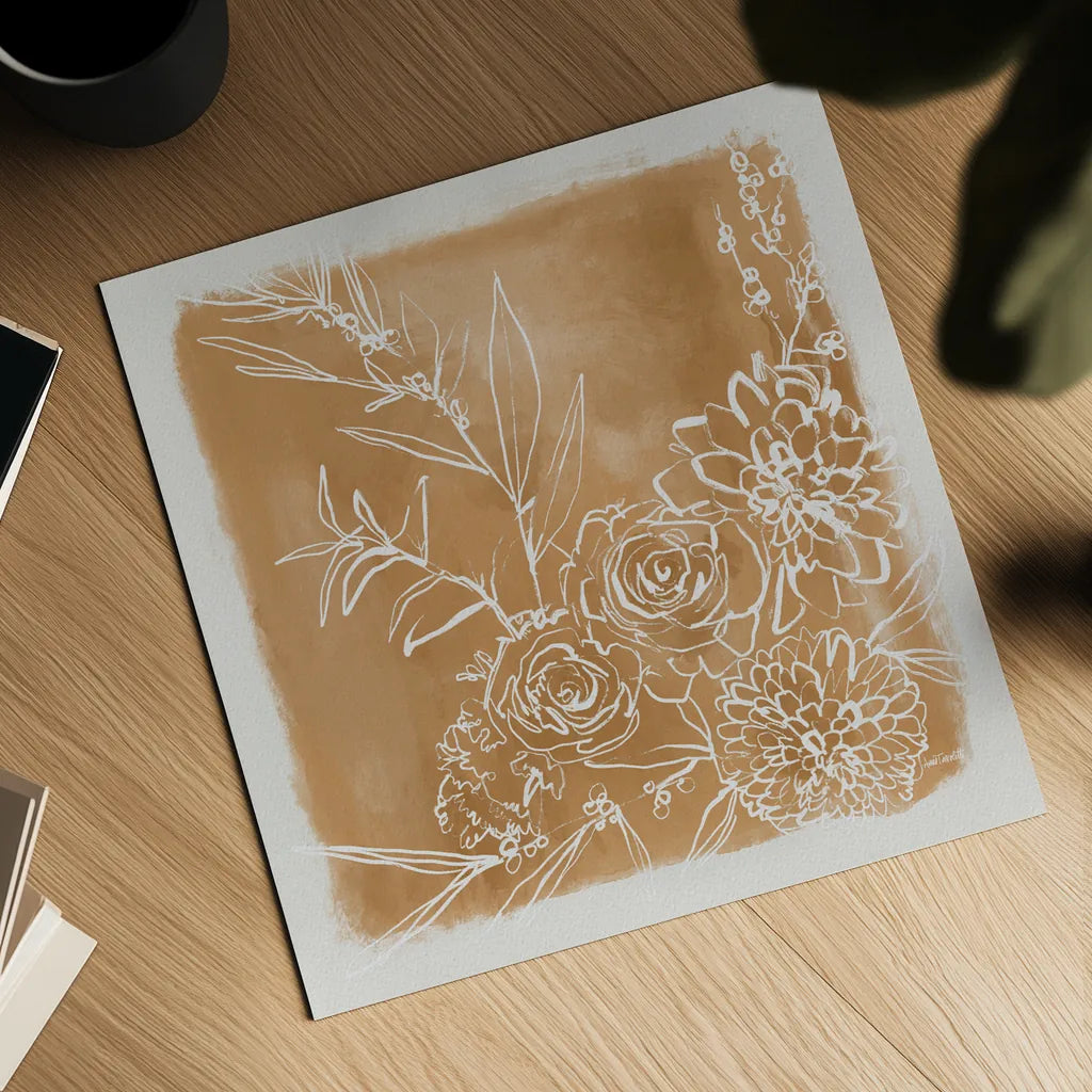 Flower Bundle by Anne Tavoletti. Shown as a detailed flat fine art print, highlighting archival giclee quality. Available as an archival giclee rolled canvas, fine art paper, or poster print. SKU 97377a.