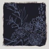 Flower Bundle Dark by Anne Tavoletti. SKU 97378a. Archival Giclee Fine art print for wall decor.
