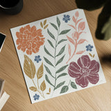 Flower Fest I by Anne Tavoletti. Shown as a detailed flat fine art print, highlighting archival giclee quality. Available as an archival giclee rolled canvas, fine art paper, or poster print. SKU 98432a.