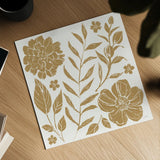 Flower Fest I Mono by Anne Tavoletti. Shown as a detailed flat fine art print, highlighting archival giclee quality. Available as an archival giclee rolled canvas, fine art paper, or poster print. SKU 98433a.