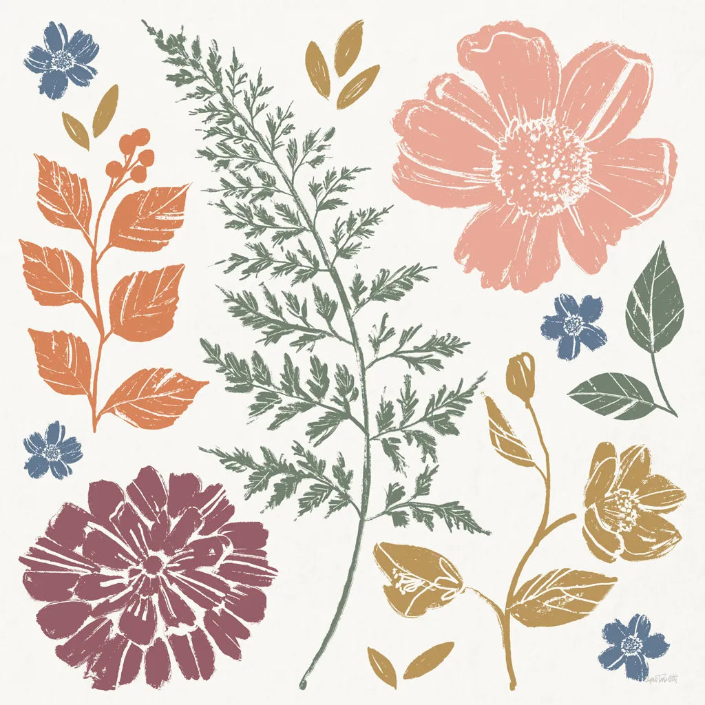 Flower Fest II by Anne Tavoletti. SKU 98434a. Archival Giclee Fine art print for wall decor.