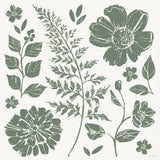 Flower Fest II Mono by Anne Tavoletti. SKU 98435a. Archival Giclee Fine art print for wall decor.