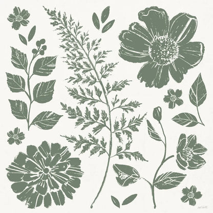 Flower Fest II Mono by Anne Tavoletti. SKU 98435a. Archival Giclee Fine art print for wall decor.