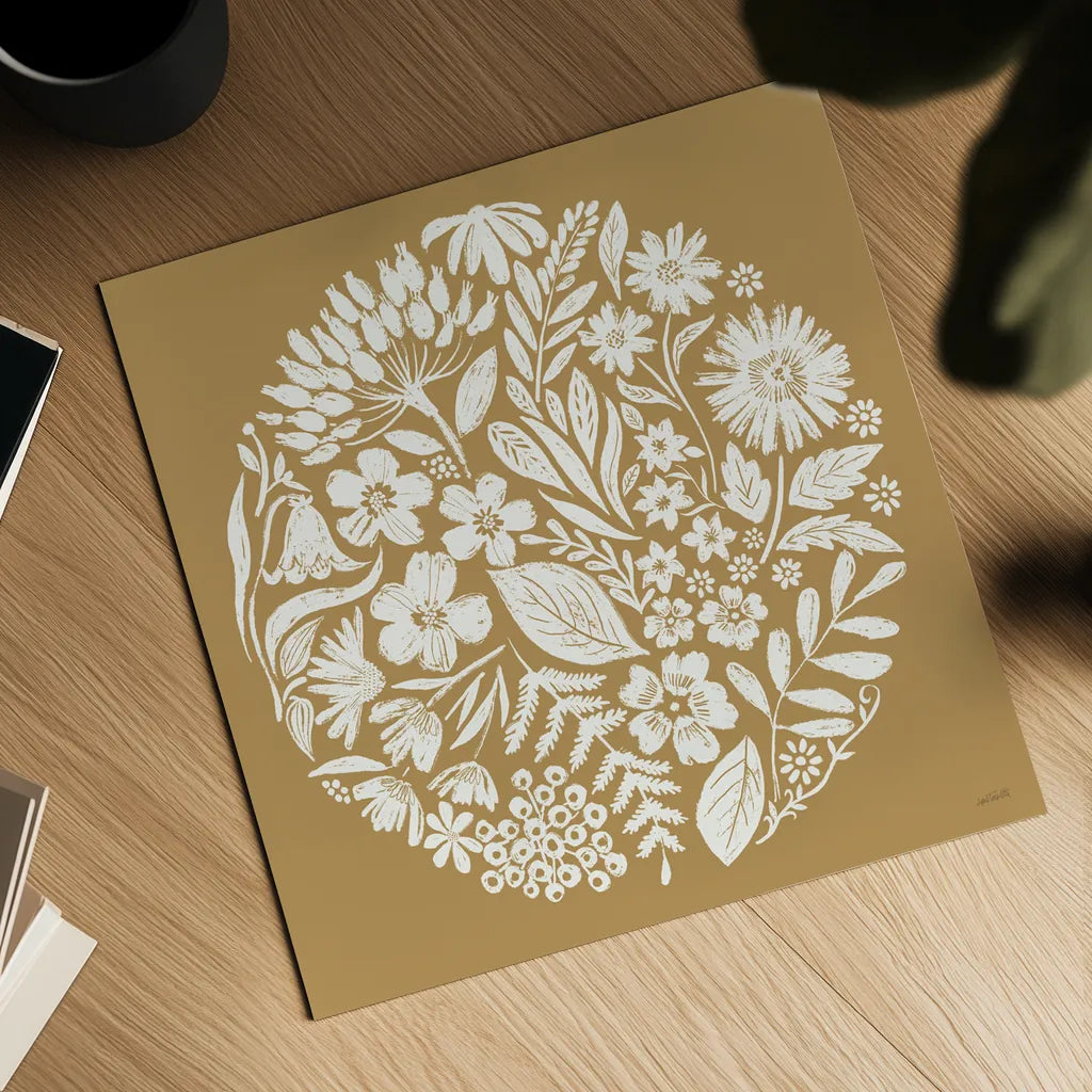 Flower Fest III by Anne Tavoletti. Shown as a detailed flat fine art print, highlighting archival giclee quality. Available as an archival giclee rolled canvas, fine art paper, or poster print. SKU 98436a.