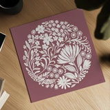 Flower Fest IV by Anne Tavoletti. Shown as a detailed flat fine art print, highlighting archival giclee quality. Available as an archival giclee rolled canvas, fine art paper, or poster print. SKU 98437a.