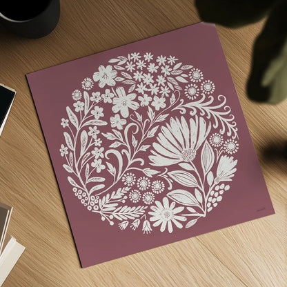 Flower Fest IV by Anne Tavoletti. Shown as a detailed flat fine art print, highlighting archival giclee quality. Available as an archival giclee rolled canvas, fine art paper, or poster print. SKU 98437a.