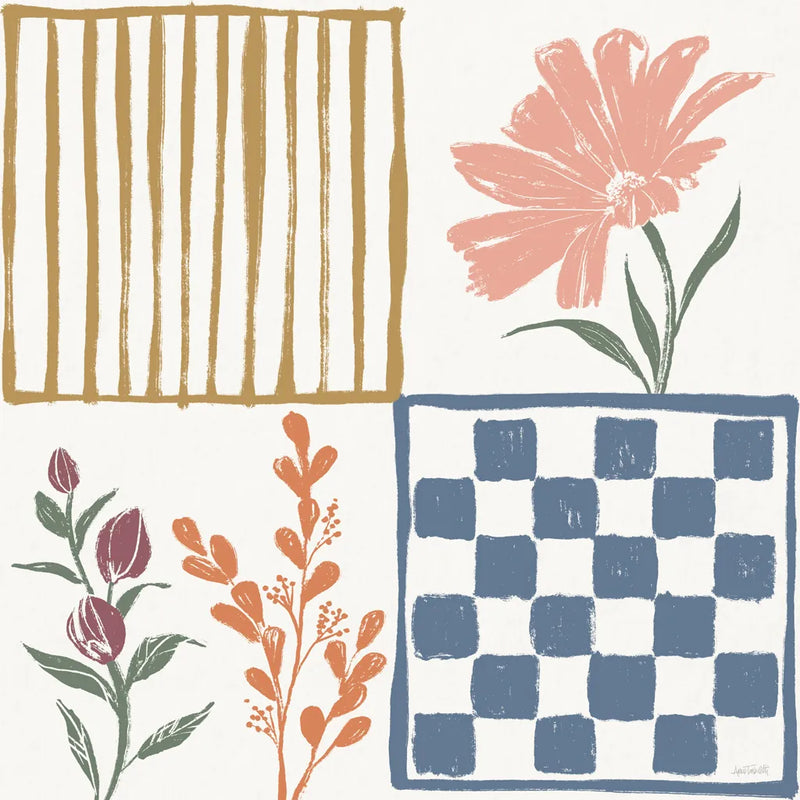 Flower Fest V by Anne Tavoletti. SKU 98438a. Archival Giclee Fine art print for wall decor.