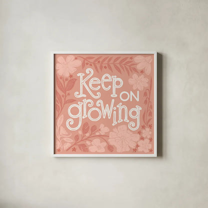 Flower Fest VII Mono by Anne Tavoletti. Shown in a crisp white glass frame for a clean and minimalist style. Available as an archival giclee rolled canvas, fine art paper, or poster print. SKU 98441a.