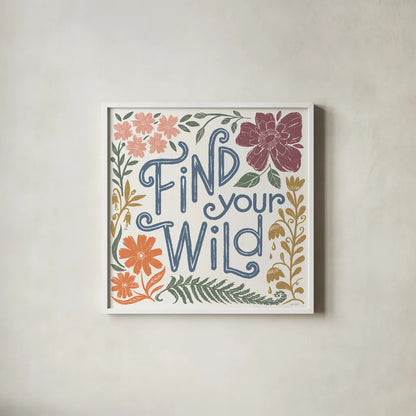 Flower Fest VIII by Anne Tavoletti. Shown in a crisp white glass frame for a clean and minimalist style. Available as an archival giclee rolled canvas, fine art paper, or poster print. SKU 98442a.