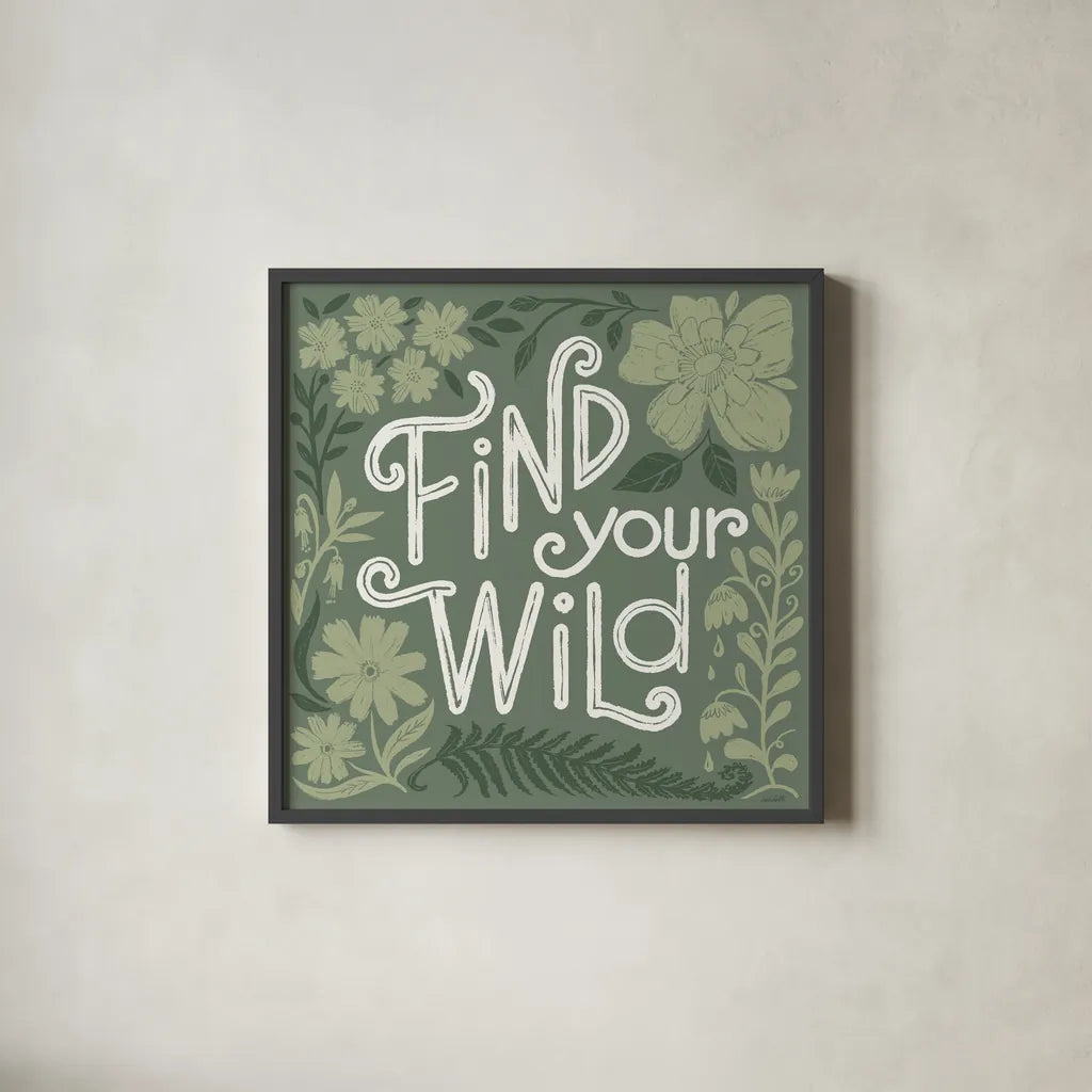 Flower Fest VIII Mono by Anne Tavoletti. Shown in a sleek black glass frame for a contemporary gallery look. Available as an archival giclee rolled canvas, fine art paper, or poster print. SKU 98443a.