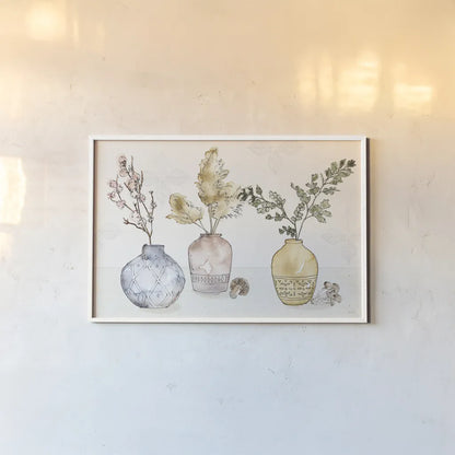 Fresh Farmhouse I by Anne Tavoletti. shown as a paper print in a white frame. Available as a archival giclee rolled canvas, fine art paper, or poster print. SKU 77567i.