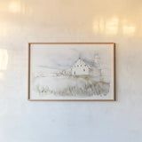 Fresh Farmhouse IX by Anne Tavoletti. shown as a paper print in a natural frame. Available as a archival giclee rolled canvas, fine art paper, or poster print. SKU 77575i.