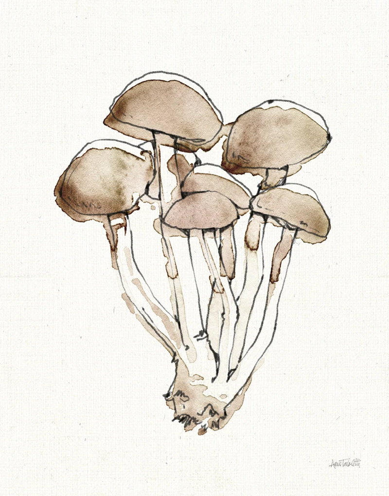 Fresh Farmhouse Mushrooms I by Anne Tavoletti