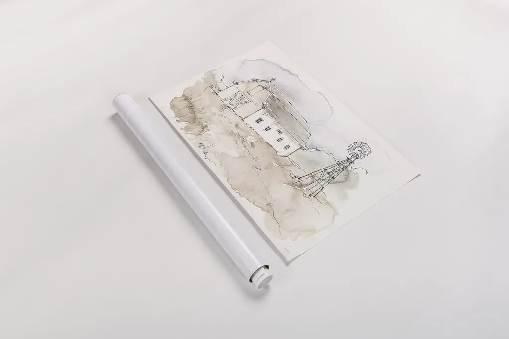 Fresh Farmhouse VIII by Anne Tavoletti. shown as a rolled paper print. Available as archival giclee rolled canvas, fine art paper, or poster print. SKU 77574i.