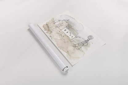 Fresh Farmhouse VIII by Anne Tavoletti. shown as a rolled paper print. Available as archival giclee rolled canvas, fine art paper, or poster print. SKU 77574i.