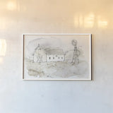 Fresh Farmhouse VIII by Anne Tavoletti. shown as a paper print in a white frame. Available as a archival giclee rolled canvas, fine art paper, or poster print. SKU 77574i.