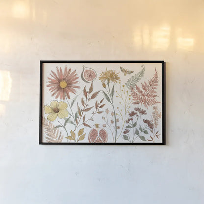 Full Bloom I by Anne Tavoletti. shown as a paper print in a black flame. Available as a archival giclee rolled canvas, fine art paper, or poster print. SKU 90006i.