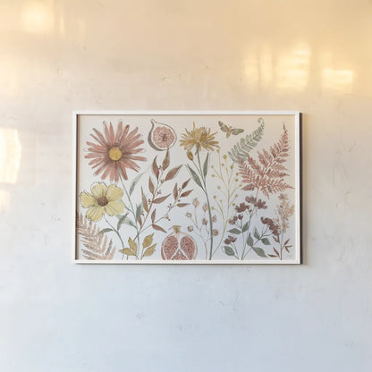 Full Bloom I by Anne Tavoletti. shown as a paper print in a white frame. Available as a archival giclee rolled canvas, fine art paper, or poster print. SKU 90006i.