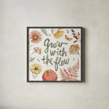Full Bloom VI by Anne Tavoletti. Shown in a sleek black glass frame for a contemporary gallery look. Available as an archival giclee rolled canvas, fine art paper, or poster print. SKU 90011a.