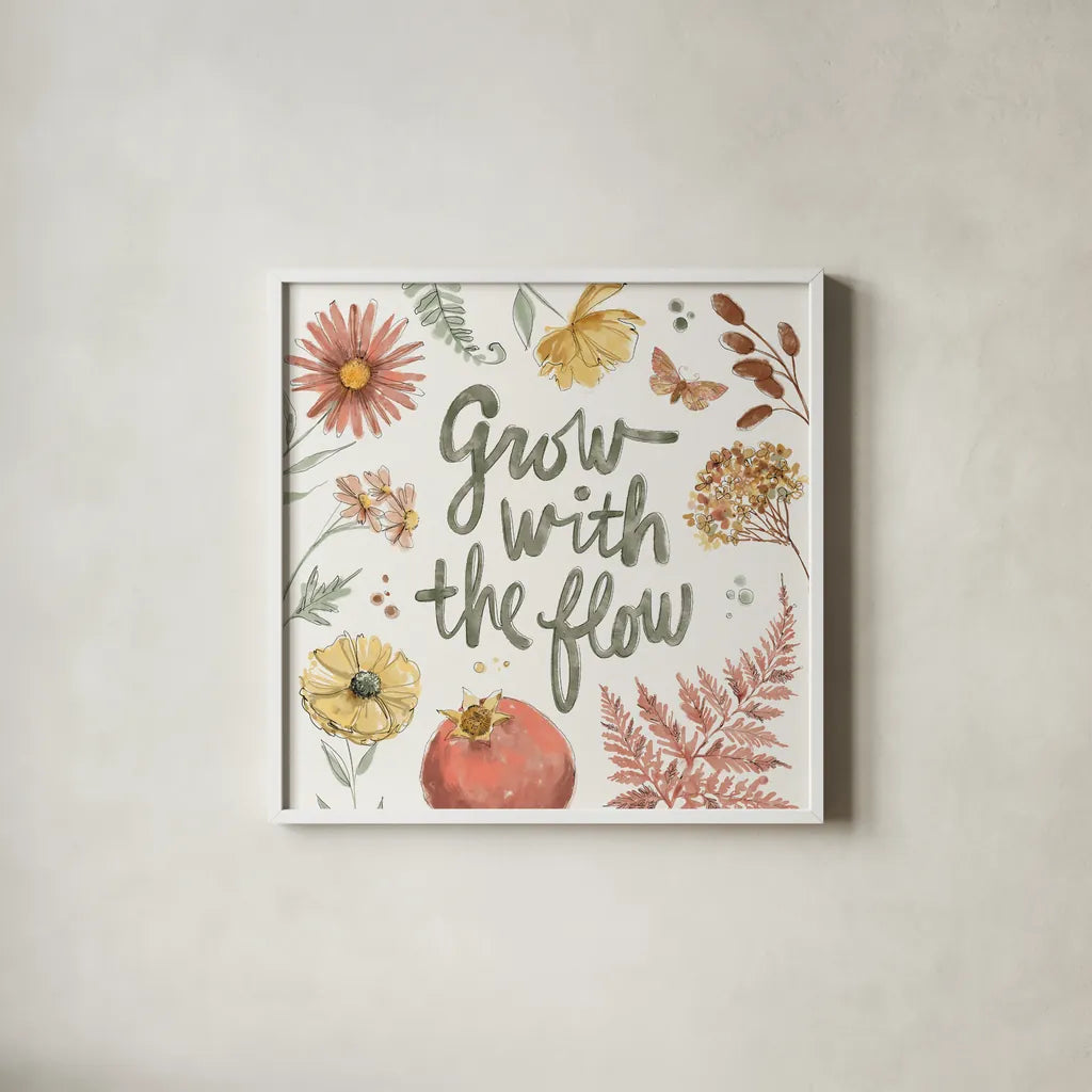 Full Bloom VI by Anne Tavoletti. Shown in a crisp white glass frame for a clean and minimalist style. Available as an archival giclee rolled canvas, fine art paper, or poster print. SKU 90011a.