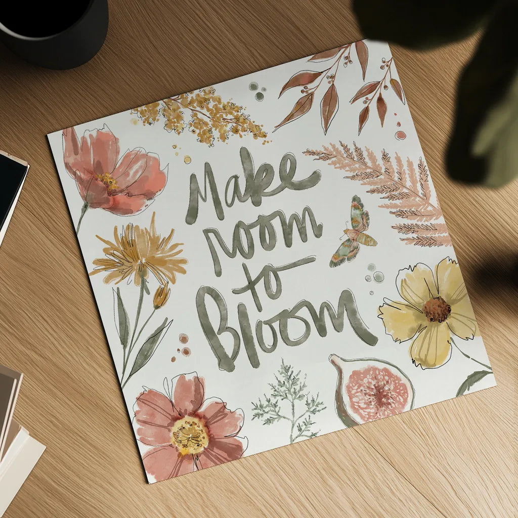 Full Bloom VII by Anne Tavoletti. Shown as a detailed flat fine art print, highlighting archival giclee quality. Available as an archival giclee rolled canvas, fine art paper, or poster print. SKU 90012a.