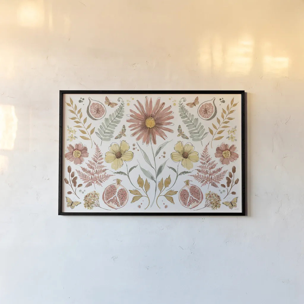 Full Bloom VIII by Anne Tavoletti. shown as a paper print in a black flame. Available as a archival giclee rolled canvas, fine art paper, or poster print. SKU 90013i.