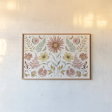 Full Bloom VIII by Anne Tavoletti. shown as a paper print in a natural frame. Available as a archival giclee rolled canvas, fine art paper, or poster print. SKU 90013i.