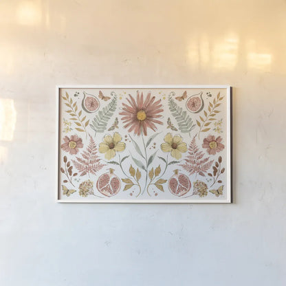 Full Bloom VIII by Anne Tavoletti. shown as a paper print in a white frame. Available as a archival giclee rolled canvas, fine art paper, or poster print. SKU 90013i.