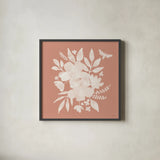 Full Bloom X by Anne Tavoletti. Shown in a sleek black glass frame for a contemporary gallery look. Available as an archival giclee rolled canvas, fine art paper, or poster print. SKU 90015a.