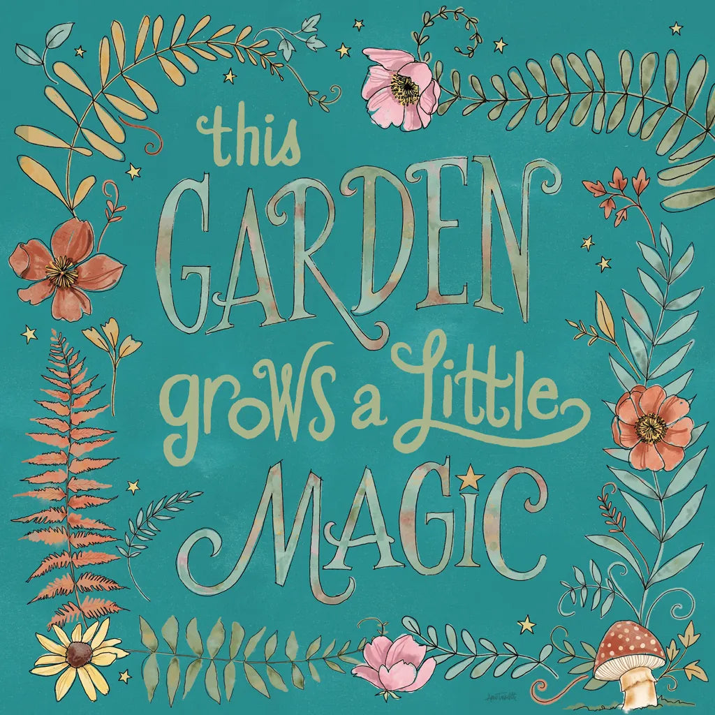 Garden Fairies Blue VI by Anne Tavoletti. SKU 95346a. Archival Giclee Fine art print for wall decor.