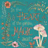 Garden Fairies Blue VIII by Anne Tavoletti. SKU 95348a. Archival Giclee Fine art print for wall decor.