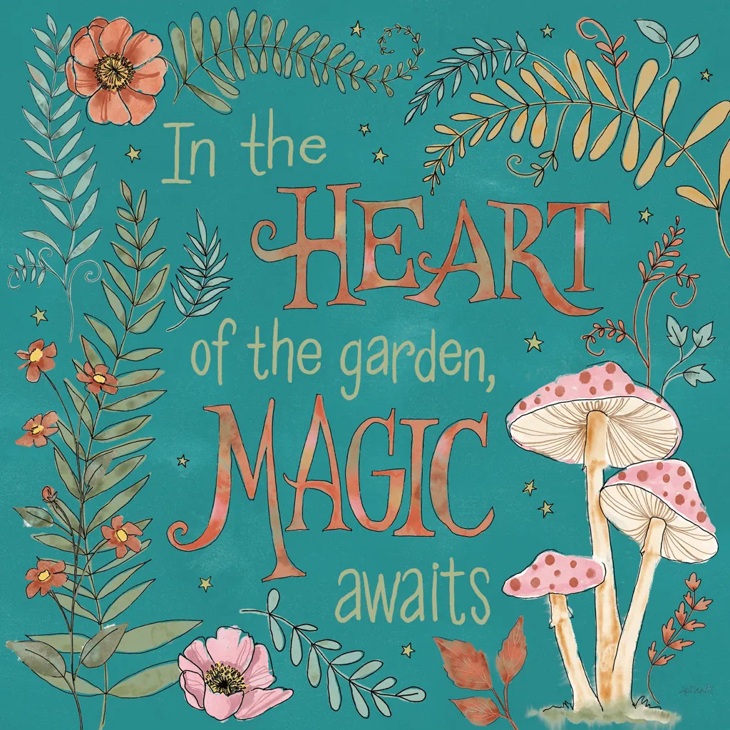 Garden Fairies Blue VIII by Anne Tavoletti. SKU 95348a. Archival Giclee Fine art print for wall decor.