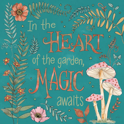 Garden Fairies Blue VIII by Anne Tavoletti. SKU 95348a. Archival Giclee Fine art print for wall decor.