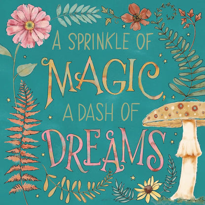 Garden Fairies Blue X by Anne Tavoletti. SKU 95350a. Archival Giclee Fine art print for wall decor.