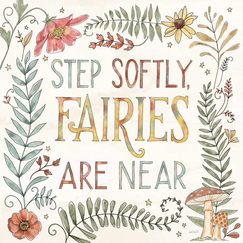 Garden Fairies IX by Anne Tavoletti. SKU 94913a. Archival Giclee Fine art print for wall decor.
