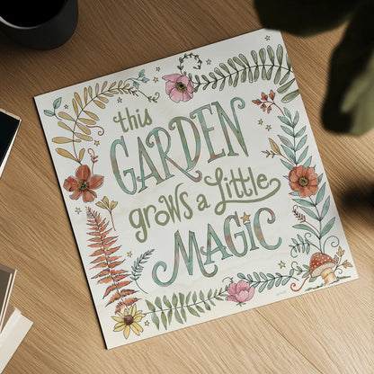 Garden Fairies VI by Anne Tavoletti. Shown as a detailed flat fine art print, highlighting archival giclee quality. Available as an archival giclee rolled canvas, fine art paper, or poster print. SKU 94910a.