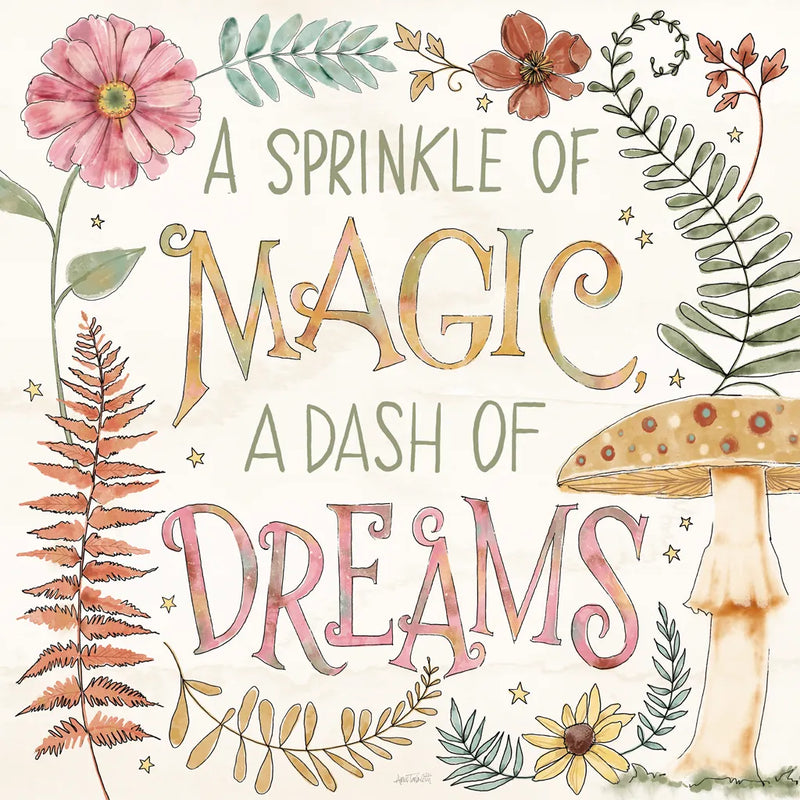 Garden Fairies X by Anne Tavoletti. SKU 94914a. Archival Giclee Fine art print for wall decor.