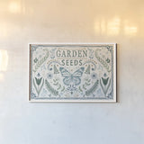 Garden Tones I by Anne Tavoletti. shown as a paper print in a white frame. Available as a archival giclee rolled canvas, fine art paper, or poster print. SKU 84856i.