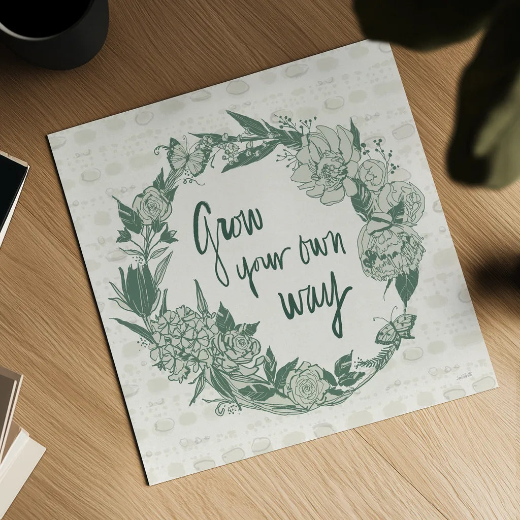 Garden Tones IV by Anne Tavoletti. Shown as a detailed flat fine art print, highlighting archival giclee quality. Available as an archival giclee rolled canvas, fine art paper, or poster print. SKU 84859a.