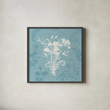 Garden Tones IX by Anne Tavoletti. Shown in a sleek black glass frame for a contemporary gallery look. Available as an archival giclee rolled canvas, fine art paper, or poster print. SKU 84864a.