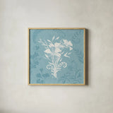 Garden Tones IX by Anne Tavoletti. Shown in a natural wood glass frame for a timeless modern aesthetic. Available as an archival giclee rolled canvas, fine art paper, or poster print. SKU 84864a.