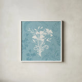 Garden Tones IX by Anne Tavoletti. Shown in a crisp white glass frame for a clean and minimalist style. Available as an archival giclee rolled canvas, fine art paper, or poster print. SKU 84864a.