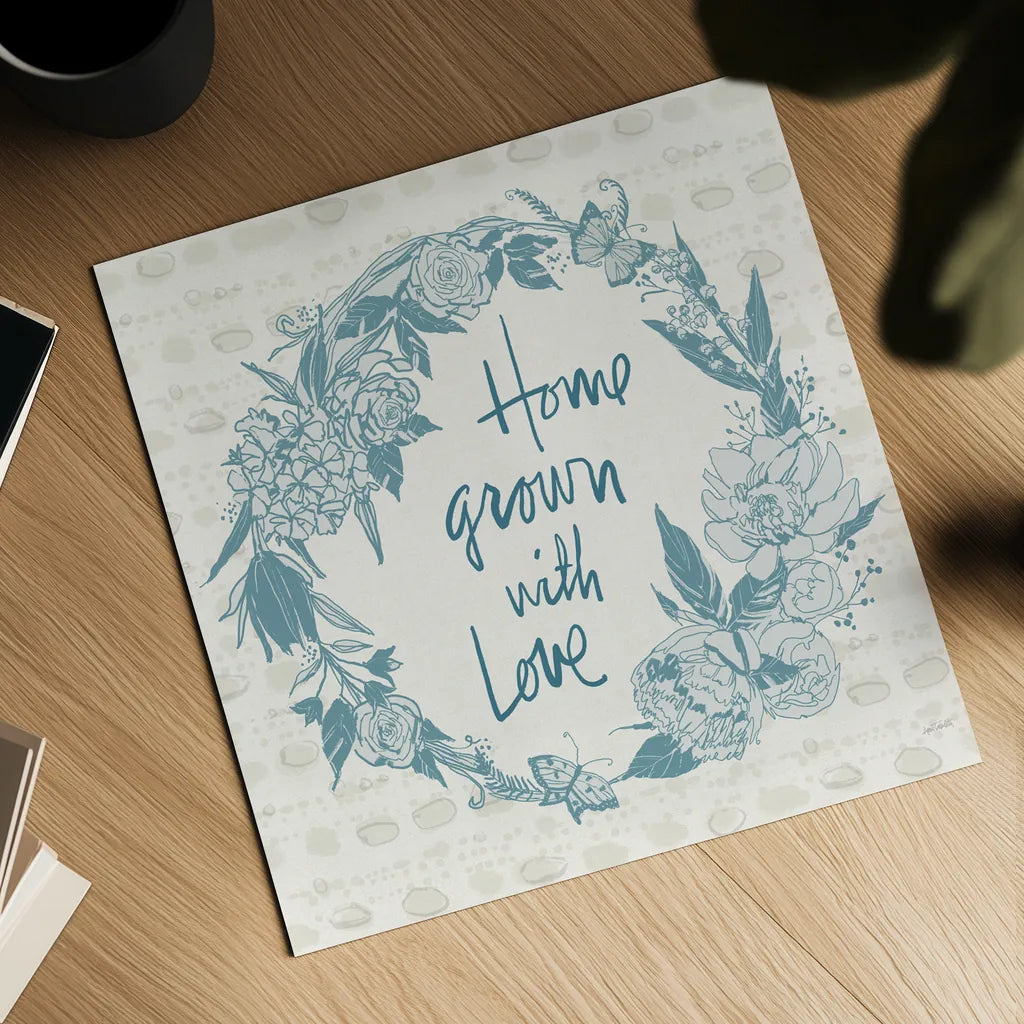 Garden Tones V by Anne Tavoletti. Shown as a detailed flat fine art print, highlighting archival giclee quality. Available as an archival giclee rolled canvas, fine art paper, or poster print. SKU 84860a.