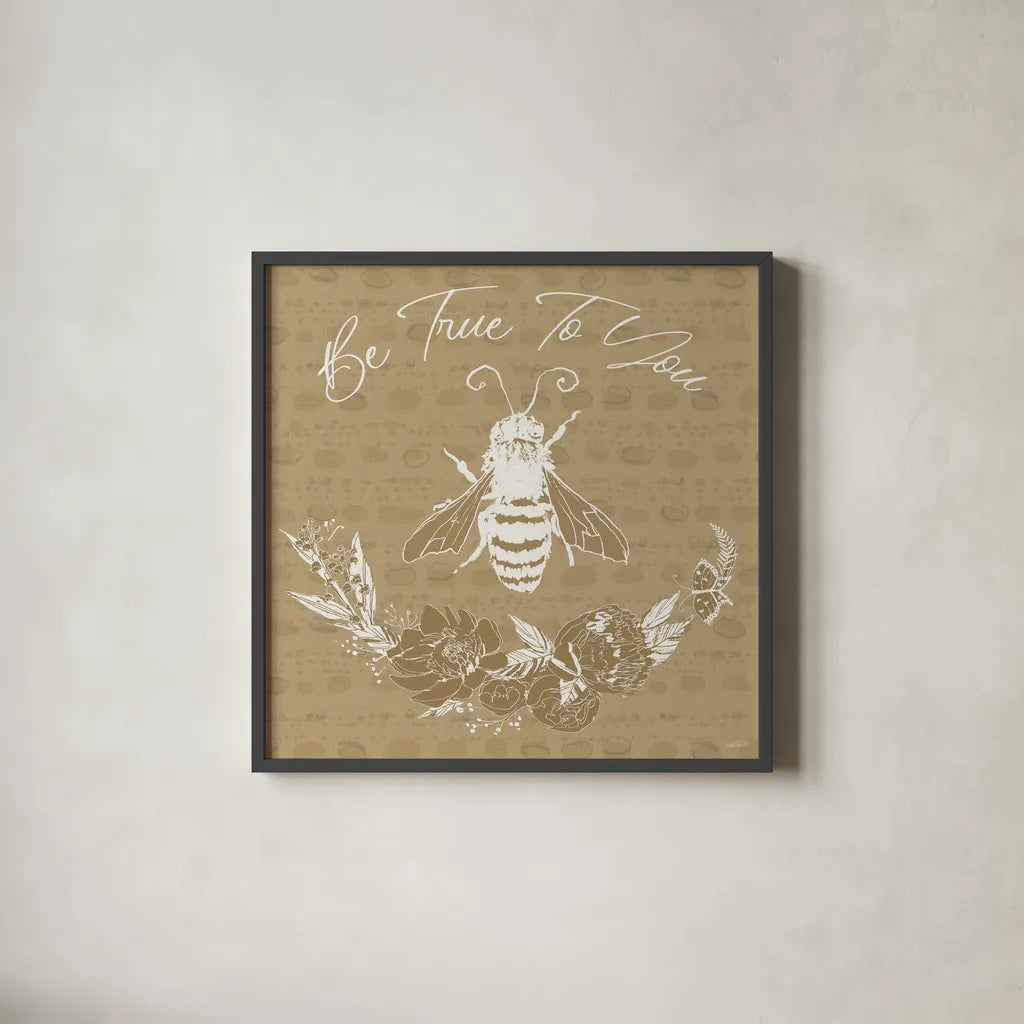 Garden Tones VII True by Anne Tavoletti. Shown in a sleek black glass frame for a contemporary gallery look. Available as an archival giclee rolled canvas, fine art paper, or poster print. SKU 86307a.