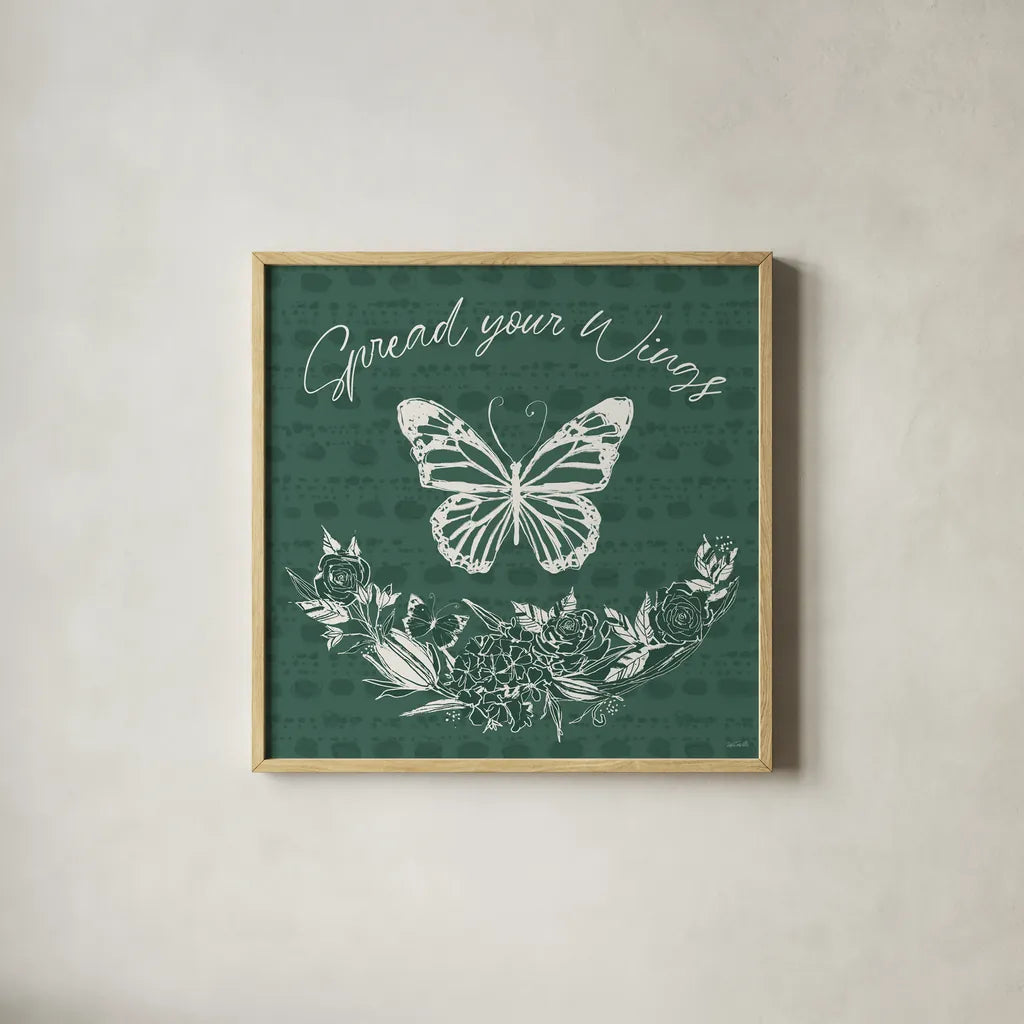 Garden Tones VIII by Anne Tavoletti. Shown in a natural wood glass frame for a timeless modern aesthetic. Available as an archival giclee rolled canvas, fine art paper, or poster print. SKU 84863a.