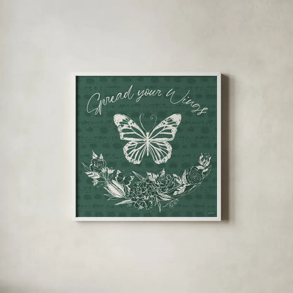 Garden Tones VIII by Anne Tavoletti. Shown in a crisp white glass frame for a clean and minimalist style. Available as an archival giclee rolled canvas, fine art paper, or poster print. SKU 84863a.