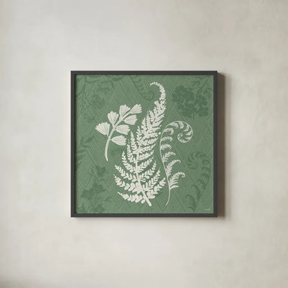 Garden Tones X by Anne Tavoletti. Shown in a sleek black glass frame for a contemporary gallery look. Available as an archival giclee rolled canvas, fine art paper, or poster print. SKU 84865a.