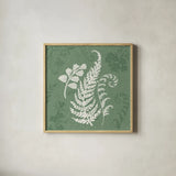 Garden Tones X by Anne Tavoletti. Shown in a natural wood glass frame for a timeless modern aesthetic. Available as an archival giclee rolled canvas, fine art paper, or poster print. SKU 84865a.