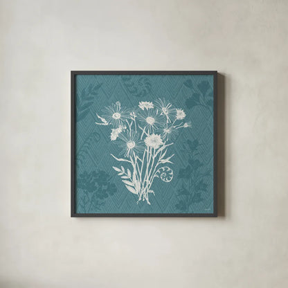 Garden Tones XI by Anne Tavoletti. Shown in a sleek black glass frame for a contemporary gallery look. Available as an archival giclee rolled canvas, fine art paper, or poster print. SKU 84866a.