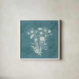 Garden Tones XI by Anne Tavoletti. Shown in a crisp white glass frame for a clean and minimalist style. Available as an archival giclee rolled canvas, fine art paper, or poster print. SKU 84866a.